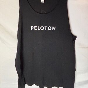 Peloton Black Tank Top Logo Front & Back Women’s XL